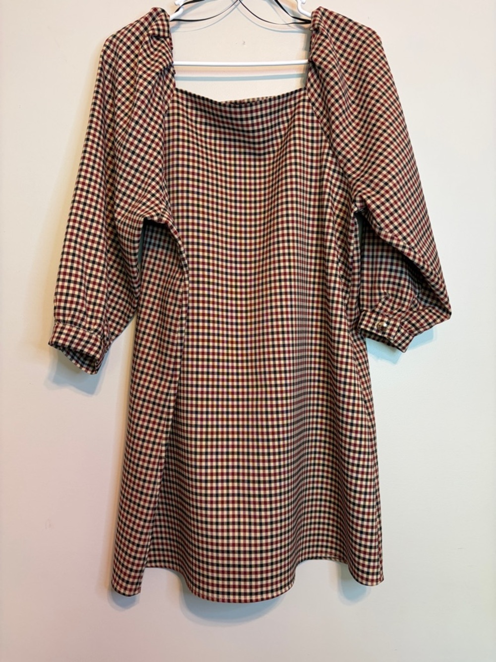 Zara Red, Black and Cream Gingham Mini Dress